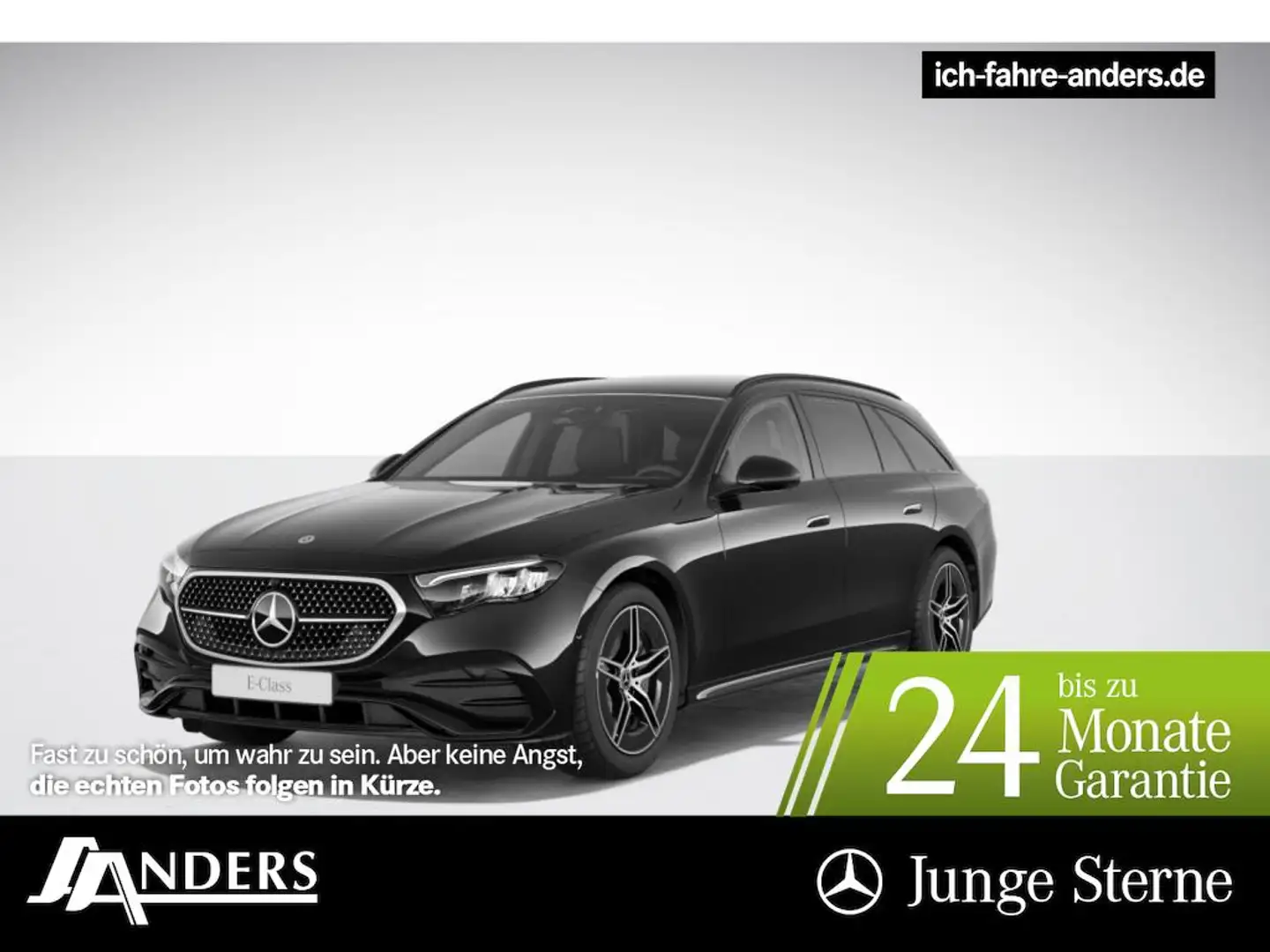 Mercedes-Benz E 220 d T AMG Adv+MBUX+Night+Distr+LED+Kam+AHK Zwart - 1