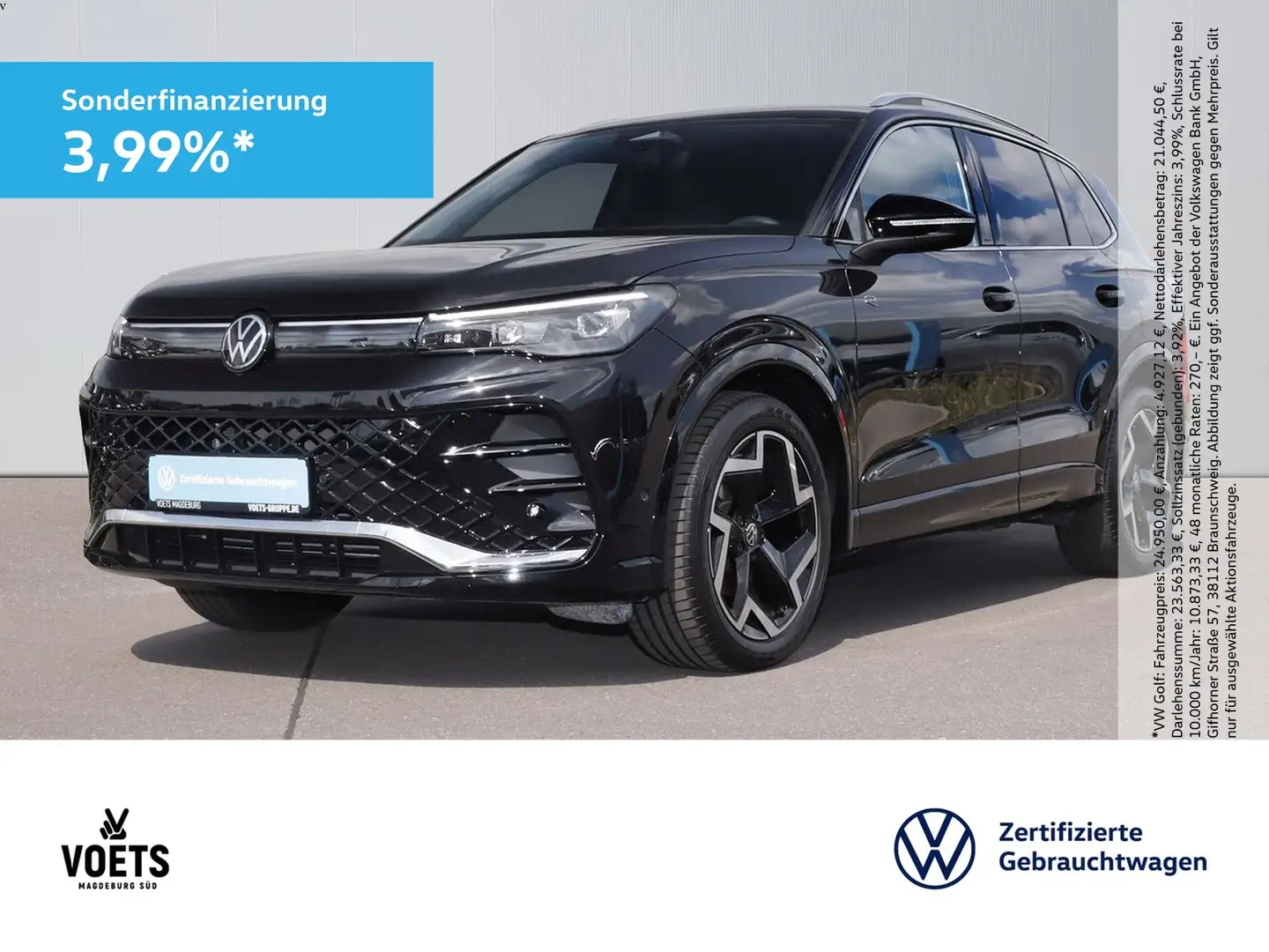 Volkswagen Tiguan R-LINE 1.5 eTSI DSG LED PLUS+AHK+IDA+ACC Schwarz - 1