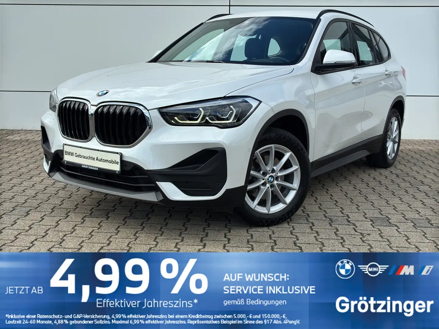 BMW X1 sDrive18d LED+Navi+SHZ+PDC+GRA+ParkAss Weiß - 1