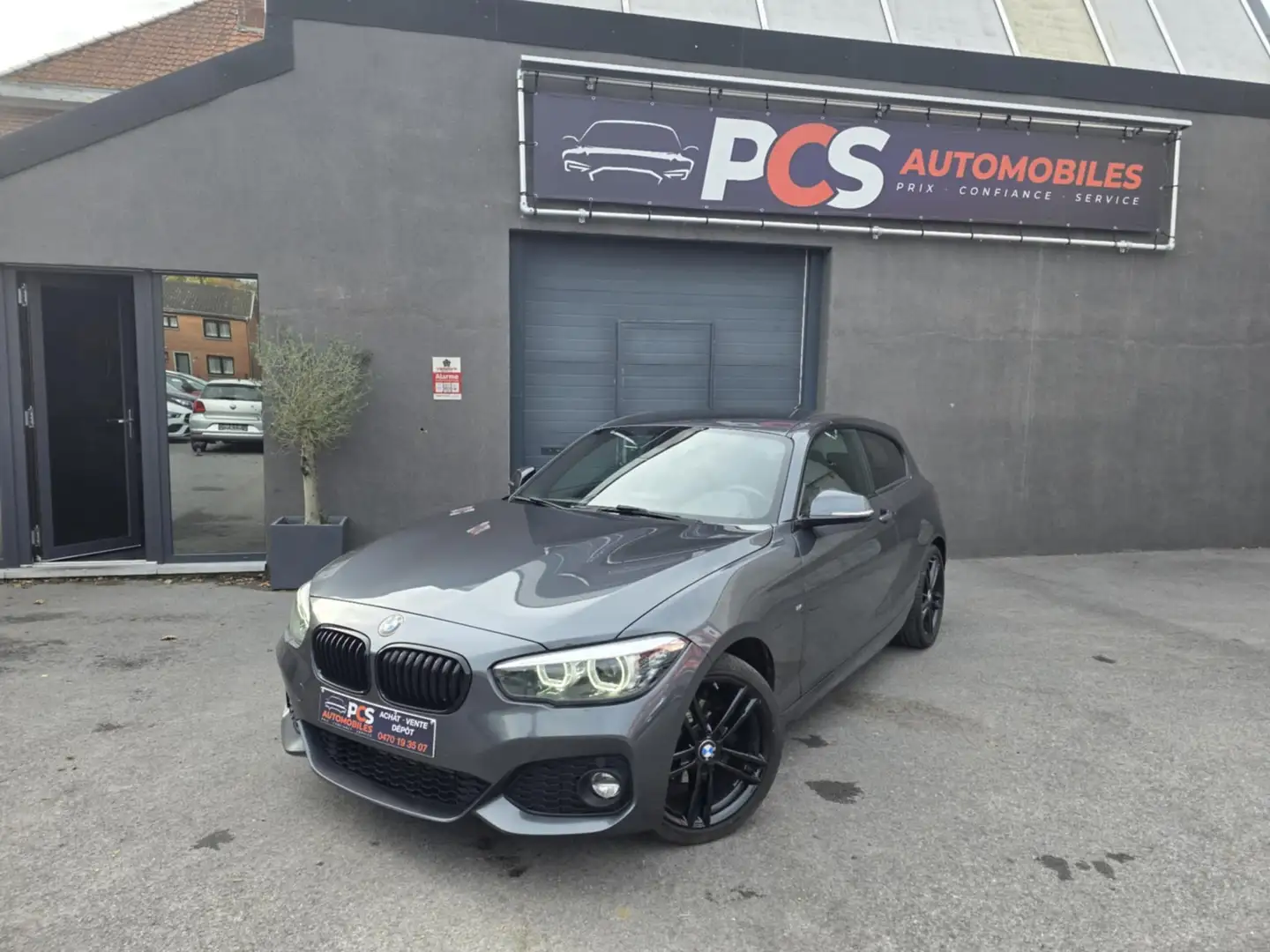 BMW 118 PACK M*GPS*FULL LED*PDC*CUIRS CHAUFF*CARNET... Grau - 1
