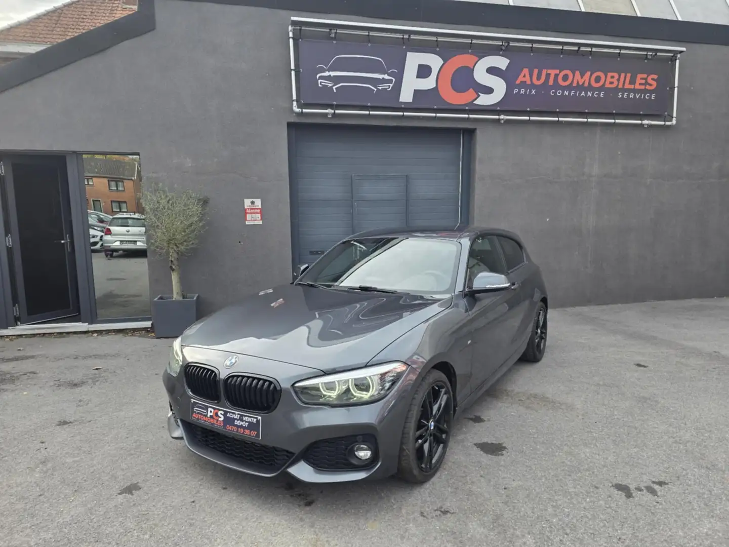 BMW 118 PACK M*GPS*FULL LED*PDC*CUIRS CHAUFF*CARNET... Grau - 2
