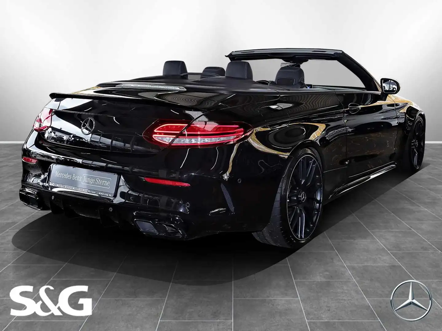 Mercedes-Benz C 63 AMG Cabriolet MEMORY+DISTRONIC+CARPLAY+20" Black - 2