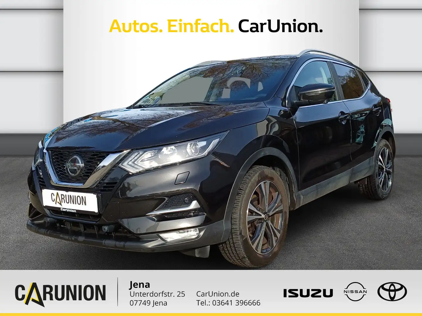 Nissan Qashqai 1,3 DIG-T N-Connecta FS Heizung 360° Schwarz - 1