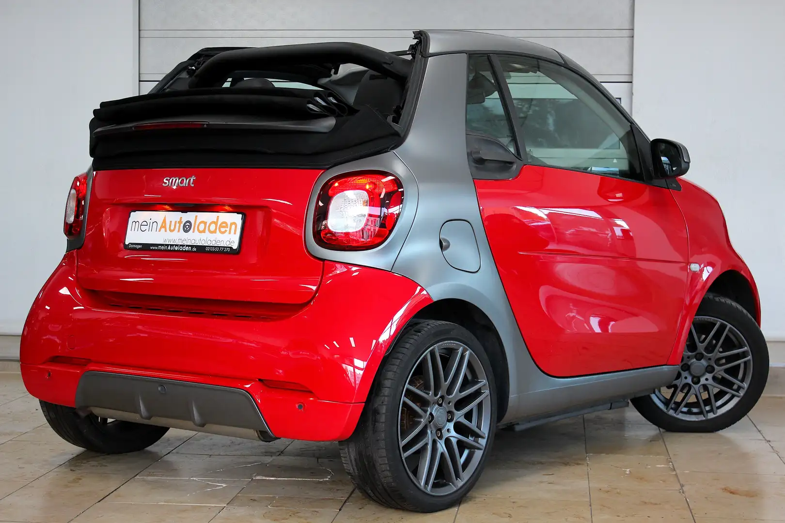 smart forTwo Cabrio 0.9 Prime BRABUS Edition Aut. *LEDER*NAVI* Rouge - 2