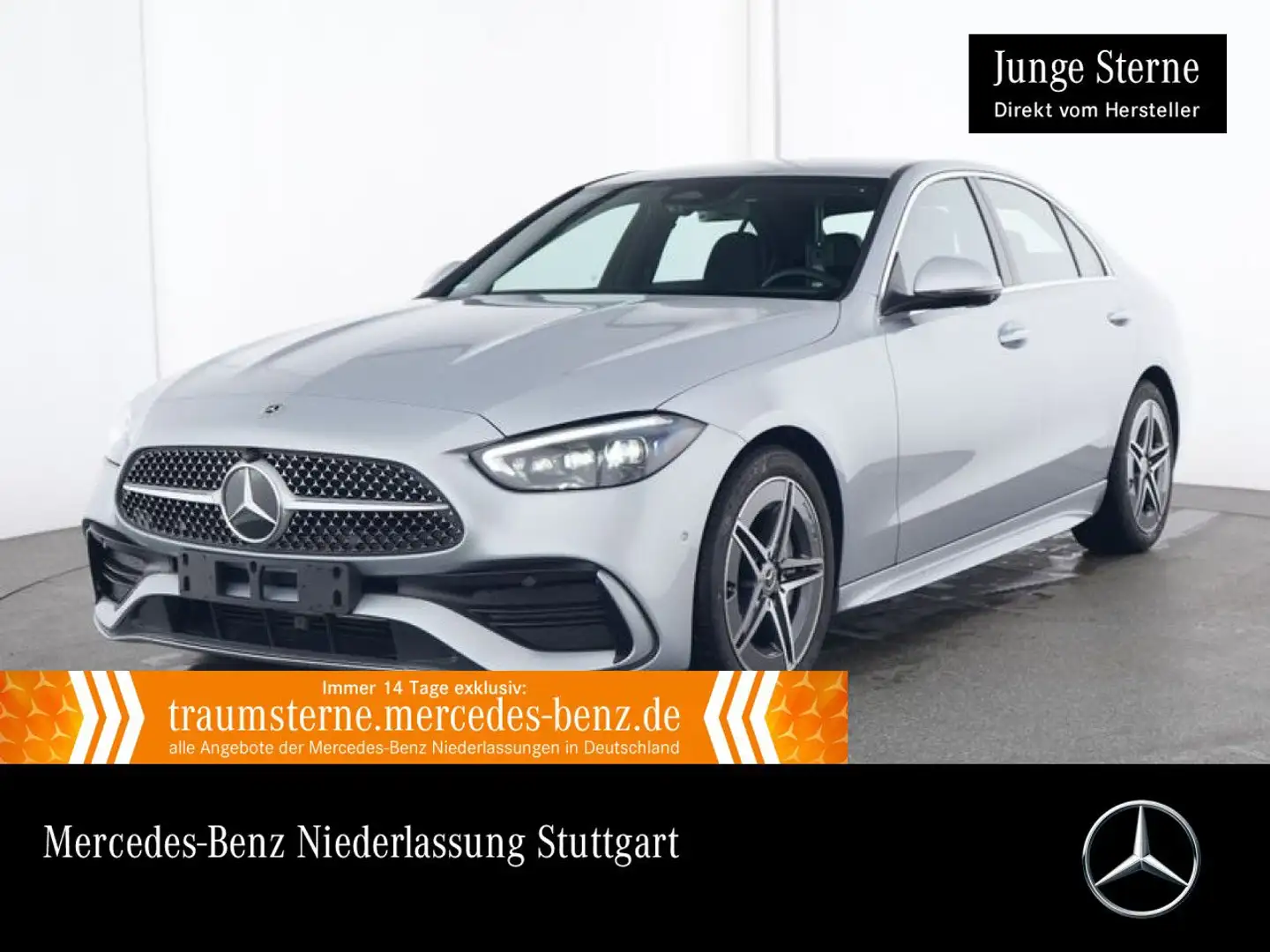 Mercedes-Benz C 300 AMG+360+AHK+TOTW+KEYLESS+9G Silber - 1