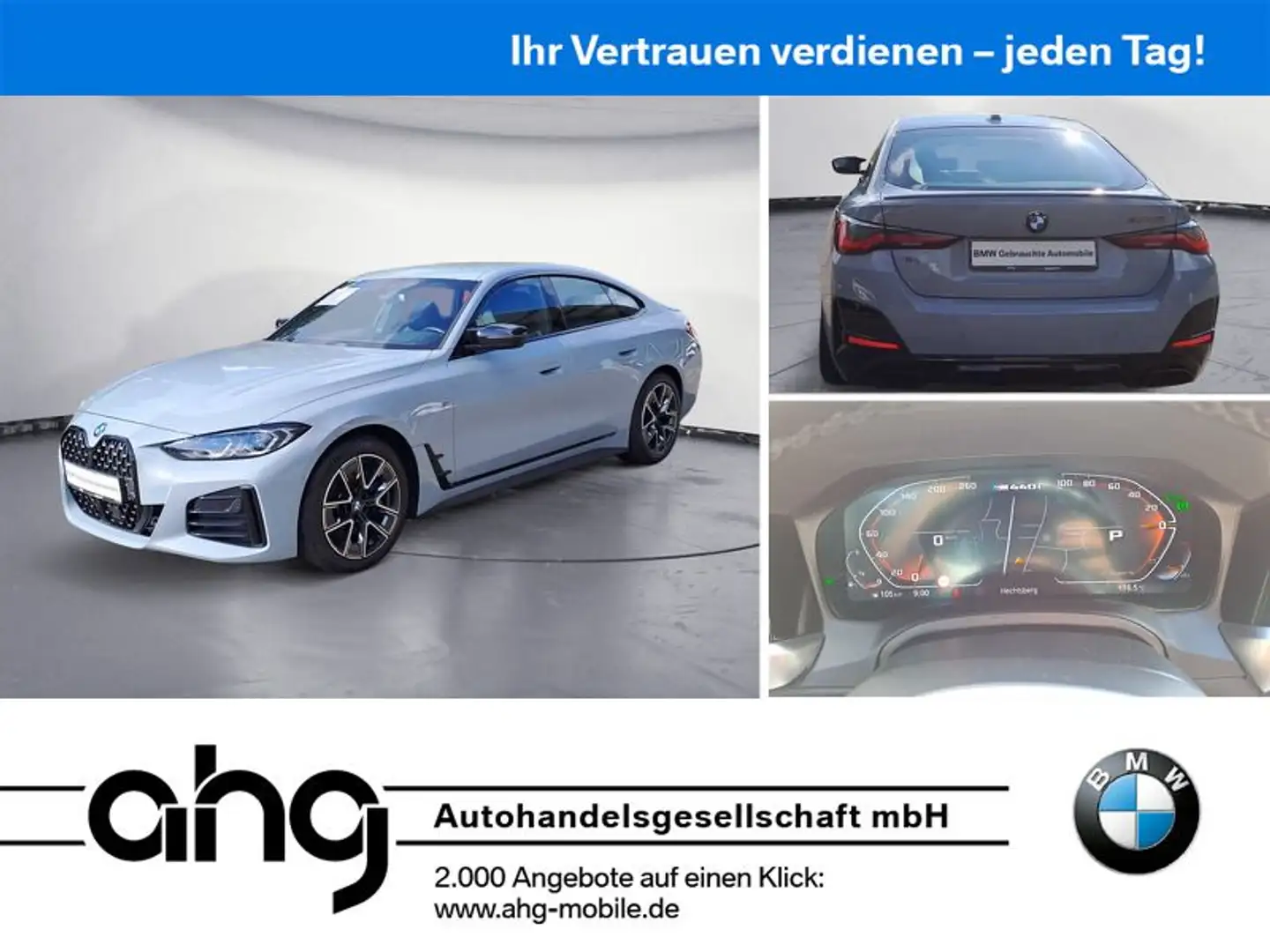BMW 440 M440i xDrive Gran Coupe Innovationsp. Sport Aut. Grijs - 1