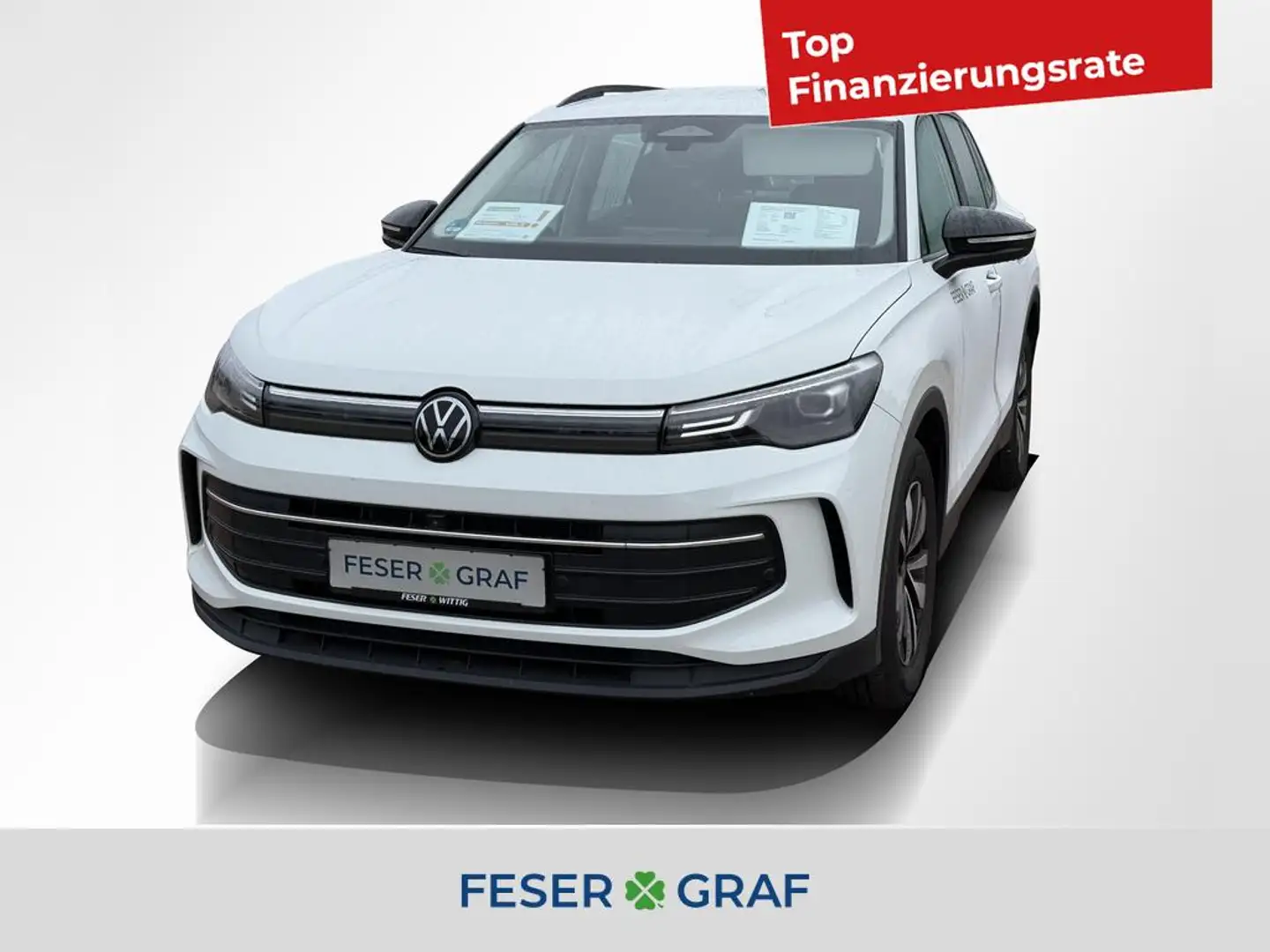 Volkswagen Tiguan 1.5 eTSI Goal DSG AHK/LED/AppConn/Parklenk Weiß - 1