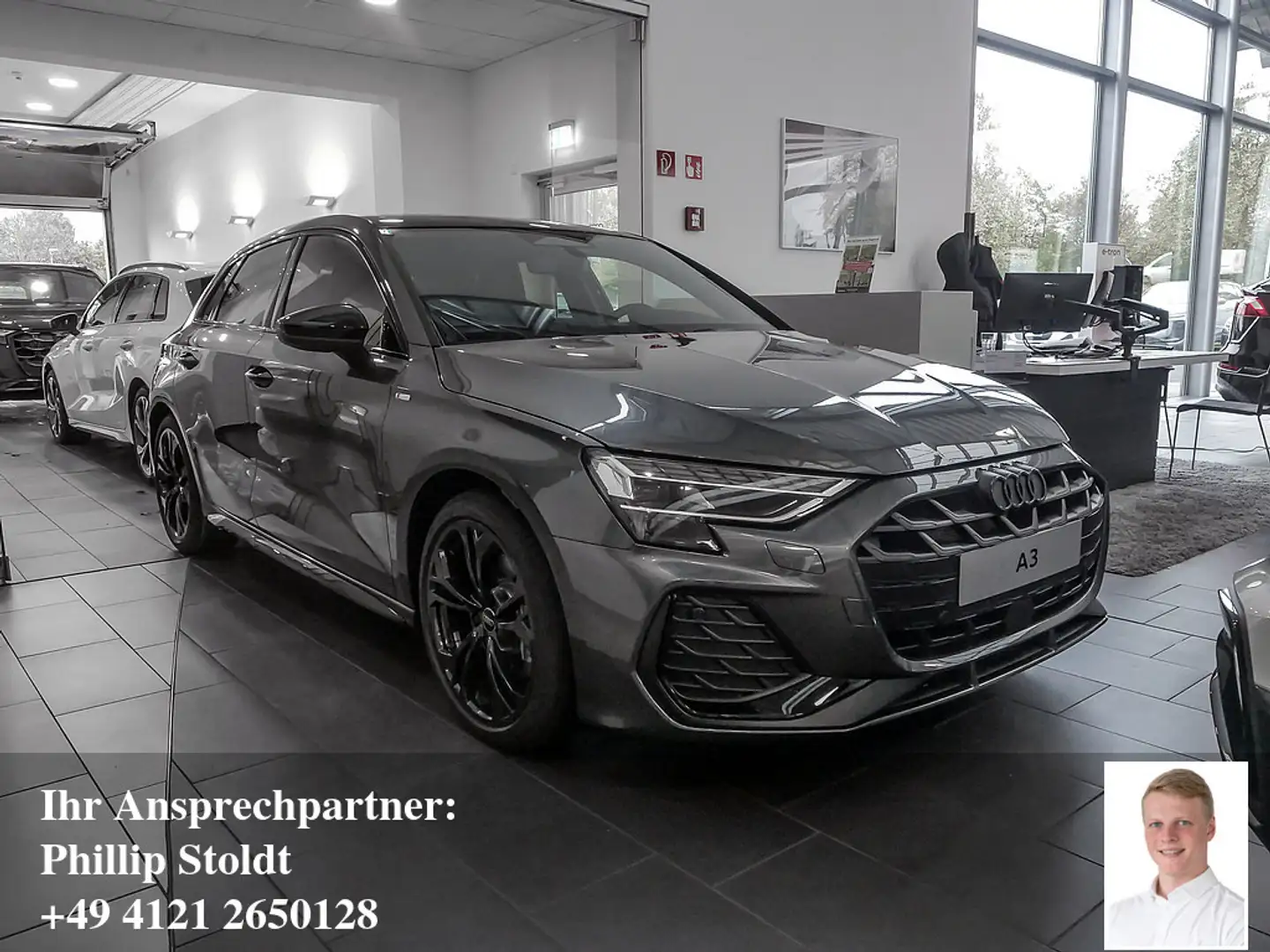 Audi A3 Sportback 2.0 TFSI quattro S line SONOS Gris - 2