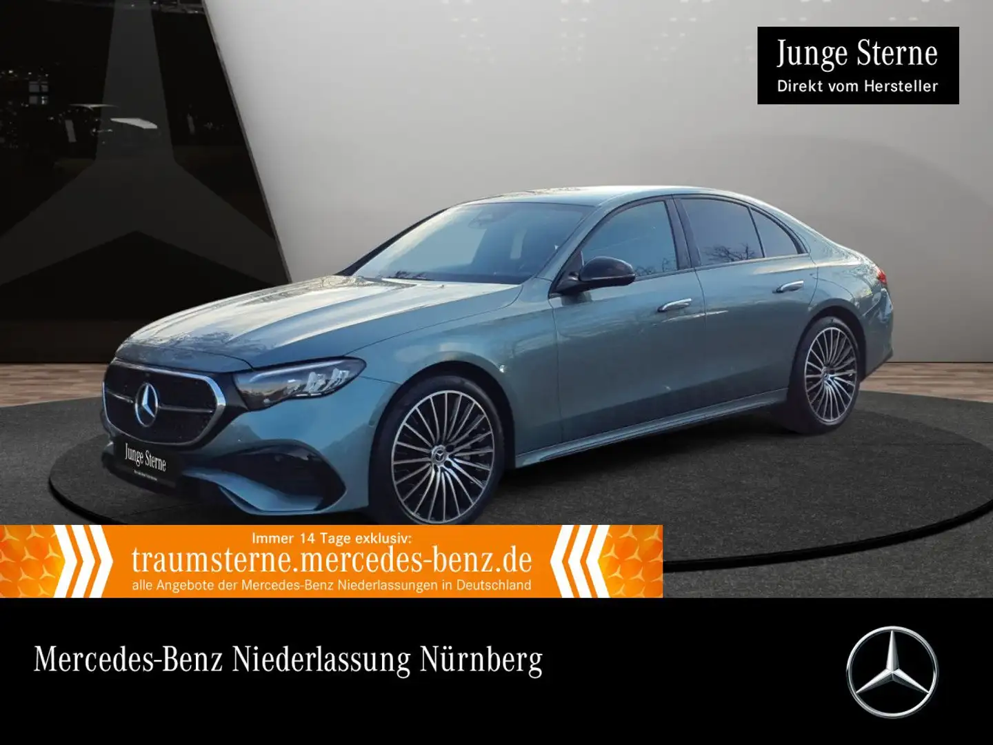 Mercedes-Benz E 220 d AMG Distr. LED Night Kamera Spurhalt-Ass Silber - 1