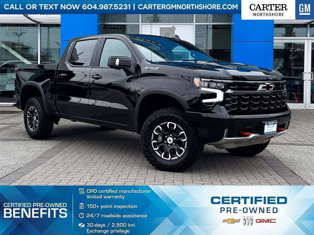 Black 2026 Chevrolet Silverado 1500 Pickup Truck Four-Wheel Drive Automatic