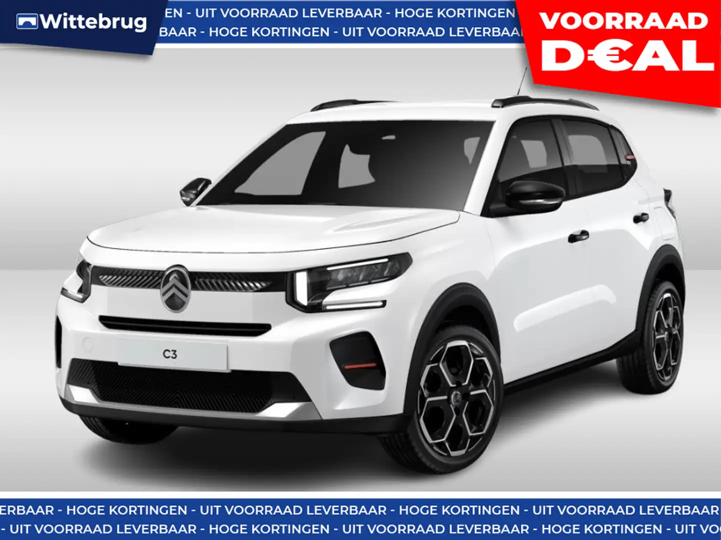 Citroen C3 1.2 Turbo 100pk Max UIT VOORRAAD LEVERBAAR - DIREC Wit - 1
