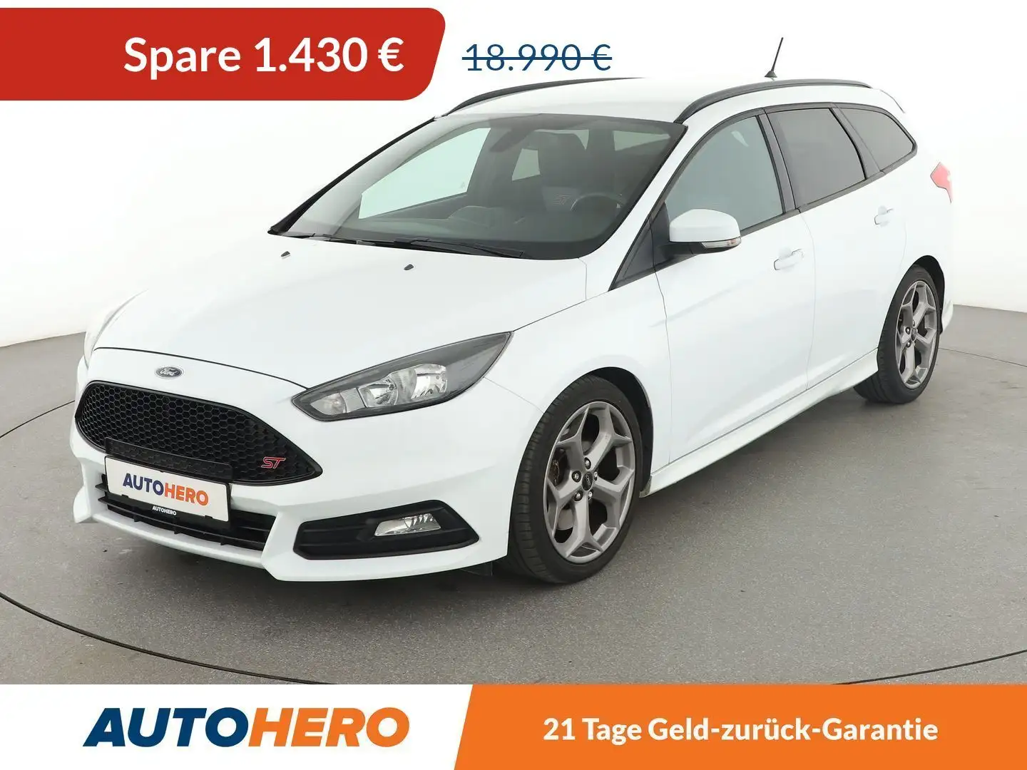 Ford Focus 2.0 TDCi ST Aut.*NAVI*CAM*SHZ*KLIMA*GARANTIE* Blanc - 1