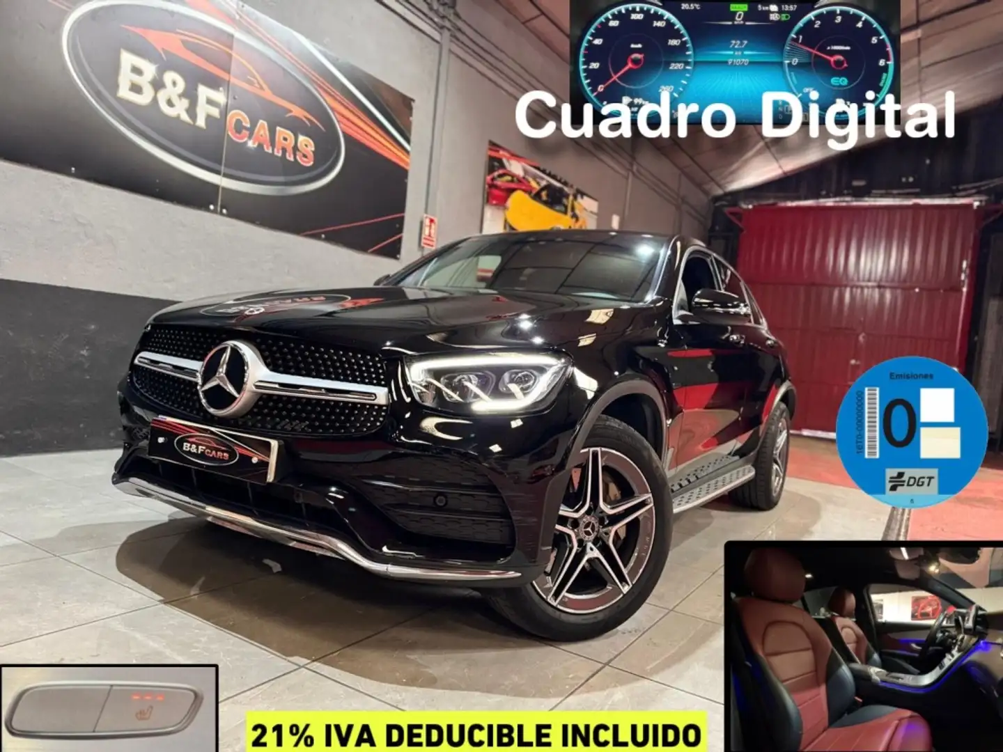 Mercedes-Benz GLC 300 Coupé 300de 4Matic Schwarz - 1