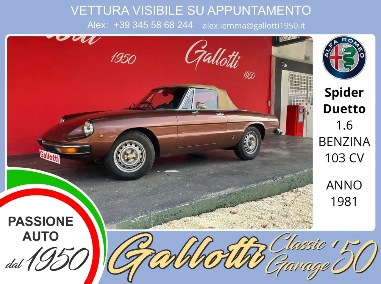 Alfa Romeo Spider 1.6 Junior 103 CV, foto 1