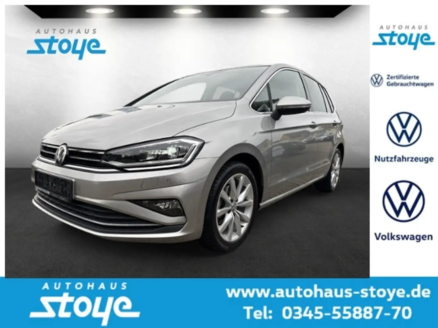 Volkswagen Golf Sportsvan Highline TSi DSG Standh-ACC LED Argento - 1
