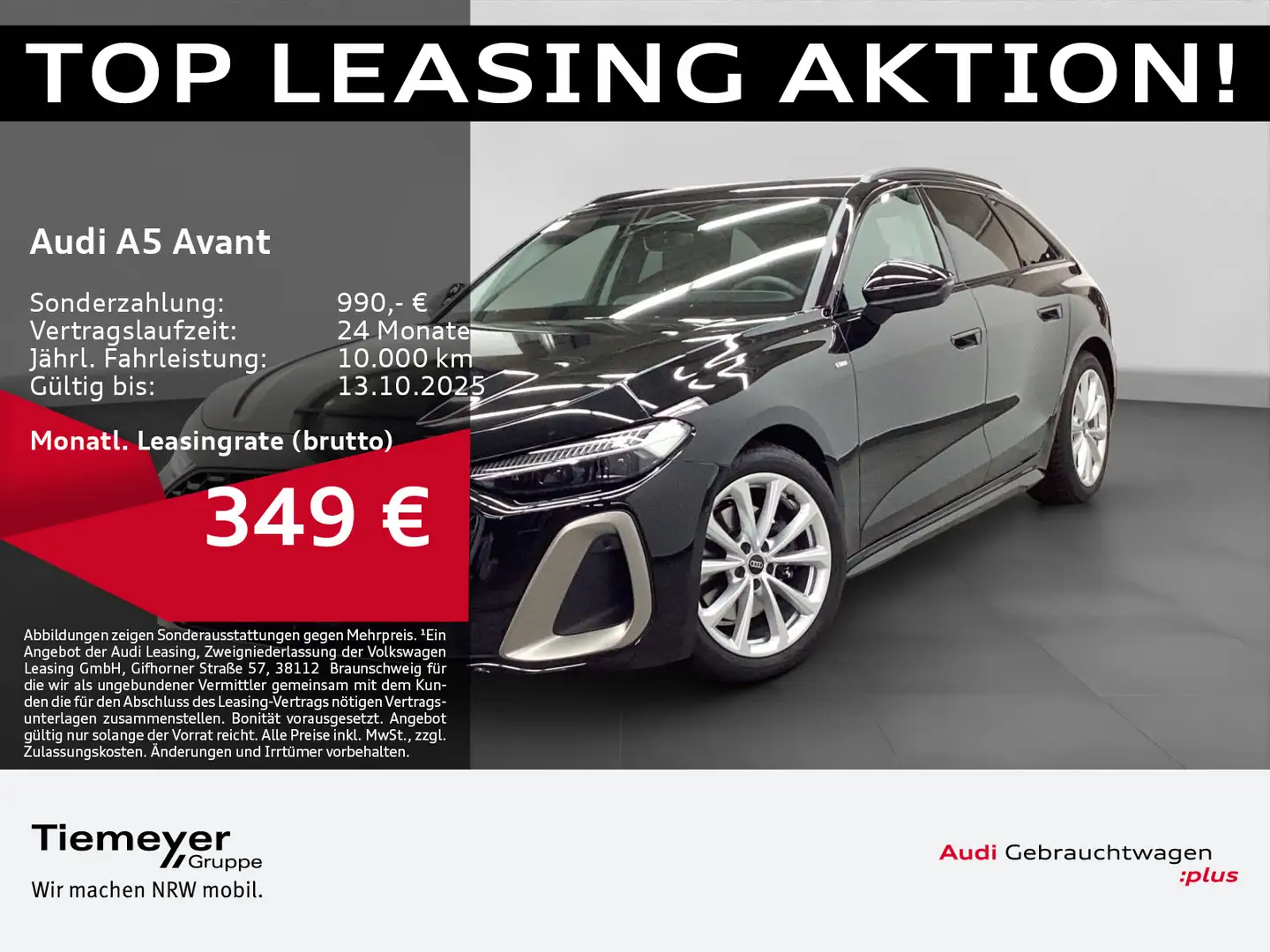 Audi A5 TFSI S LINE EDITION ONE LEDER AHK MATRI Schwarz - 1