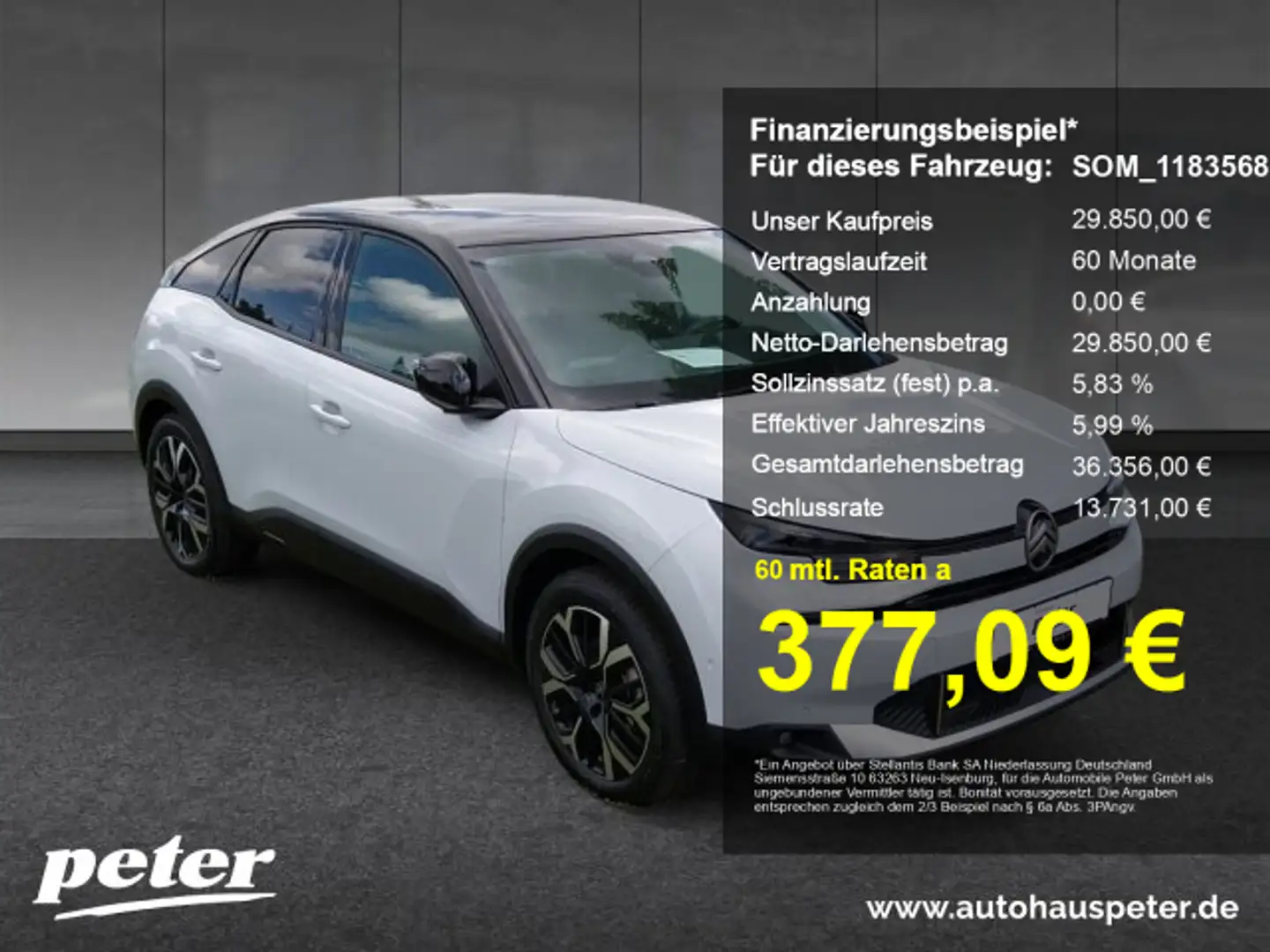 Citroen C4 C4 MAX 130 EAT8 +HUD+Kamera360°+Navi+Winterpaket Blanc - 1