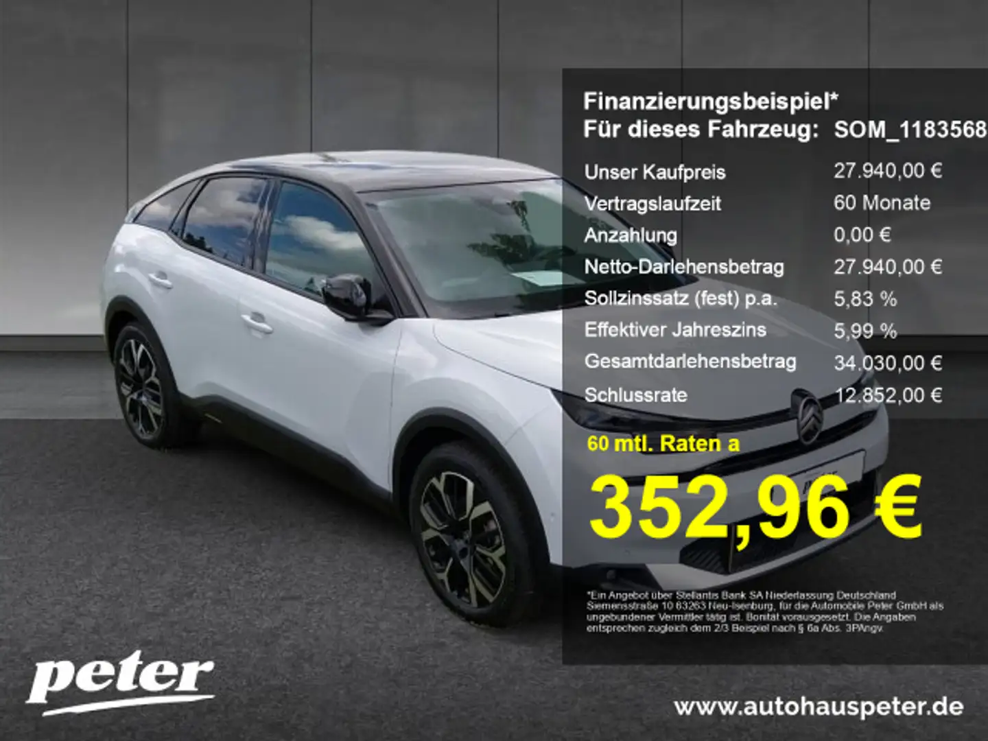 Citroen C4 C4 MAX 130 EAT8 +HUD+Kamera360°+Navi+Winterpaket Weiß - 1