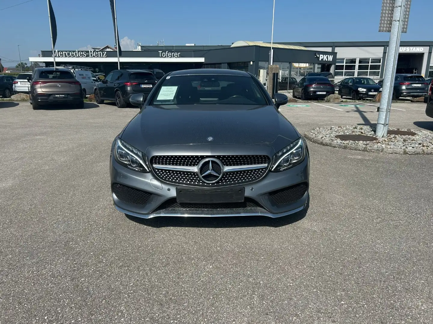 Mercedes-Benz C 220 d Coupé PTS Shz Ambi AIR Mbeam Klima AMG Grau - 2