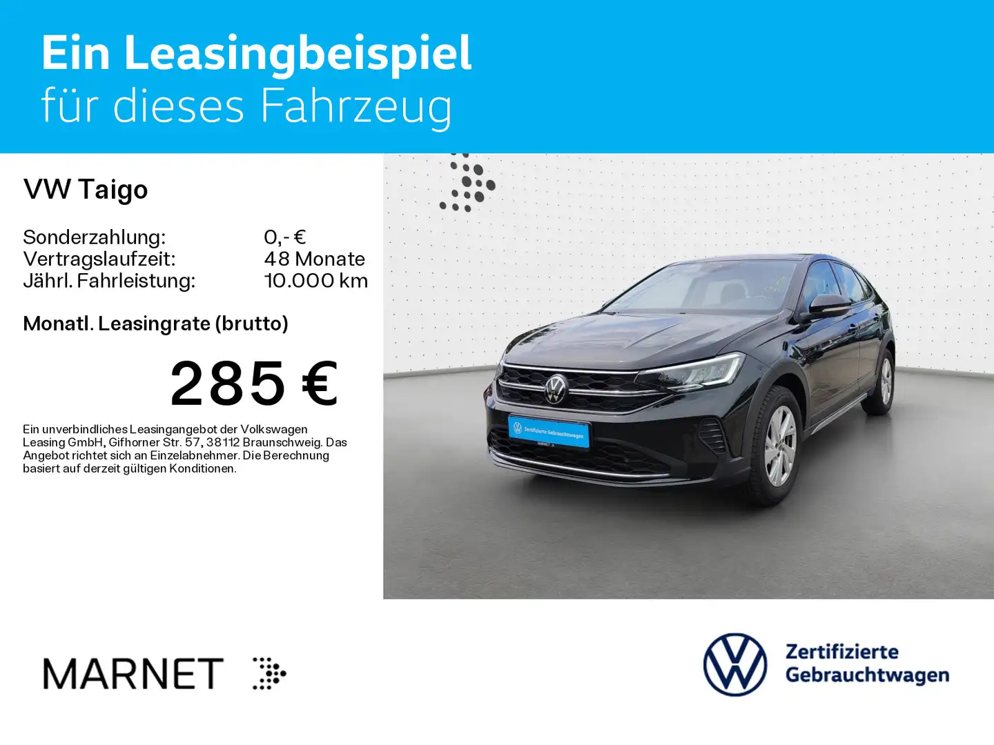 Volkswagen Taigo 1.5 TSI DSG LIFE*LED*PANO*PDC*SHZ*NAVI*KLI Zwart - 2