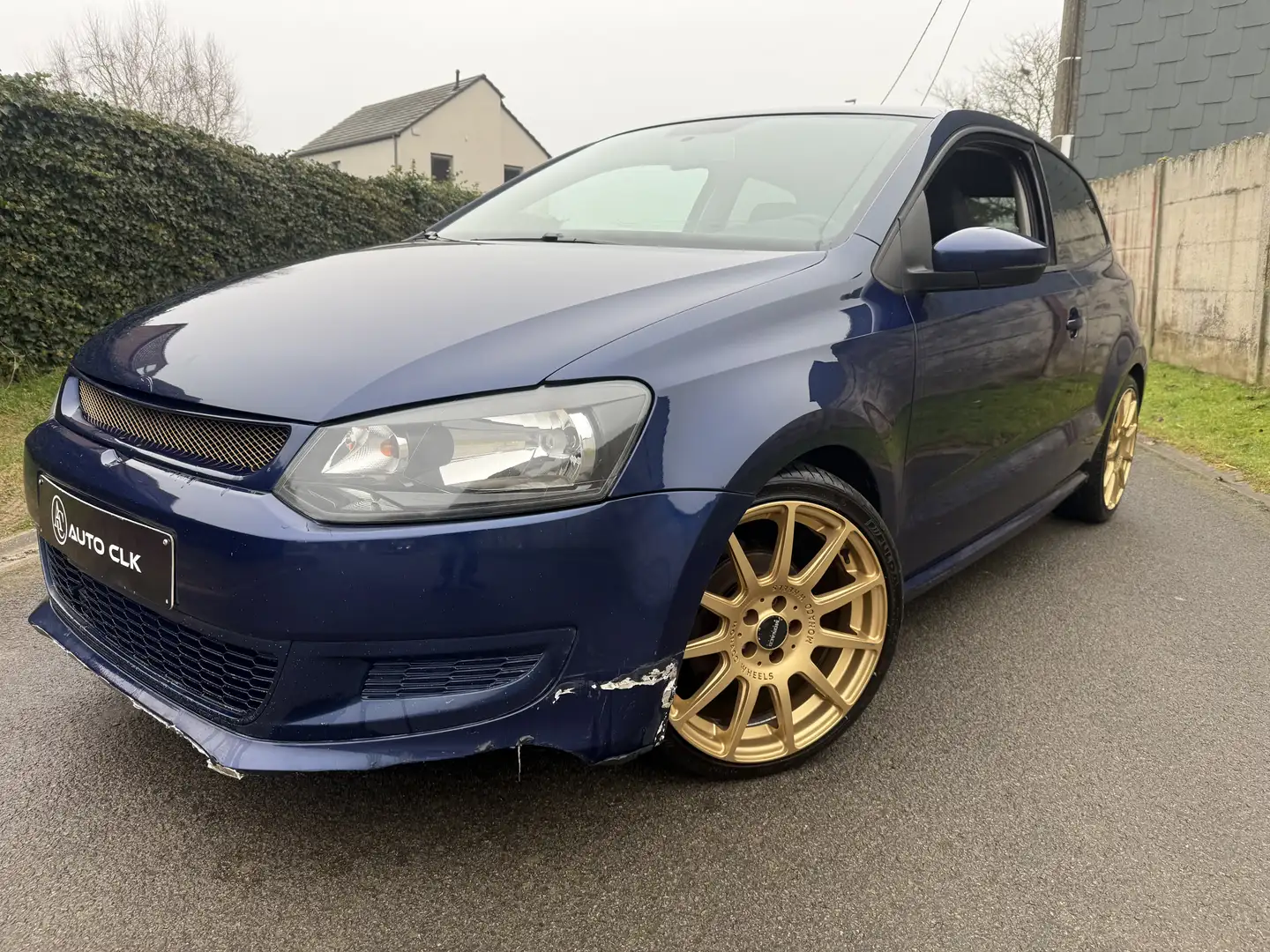 Volkswagen Polo Polo 1.2i ESSENCE 2010 Airco  Lez Ok Euro 5 Bleu - 1