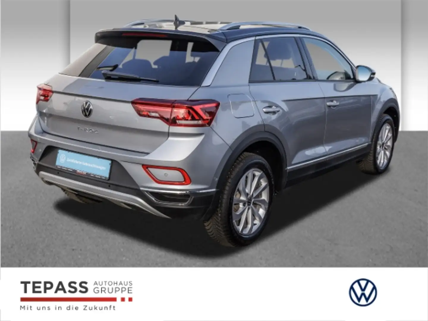 Volkswagen T-Roc 1.5 TSI DSG Style NAVI KLIMA PDC LED AHK SHZ Gris - 2