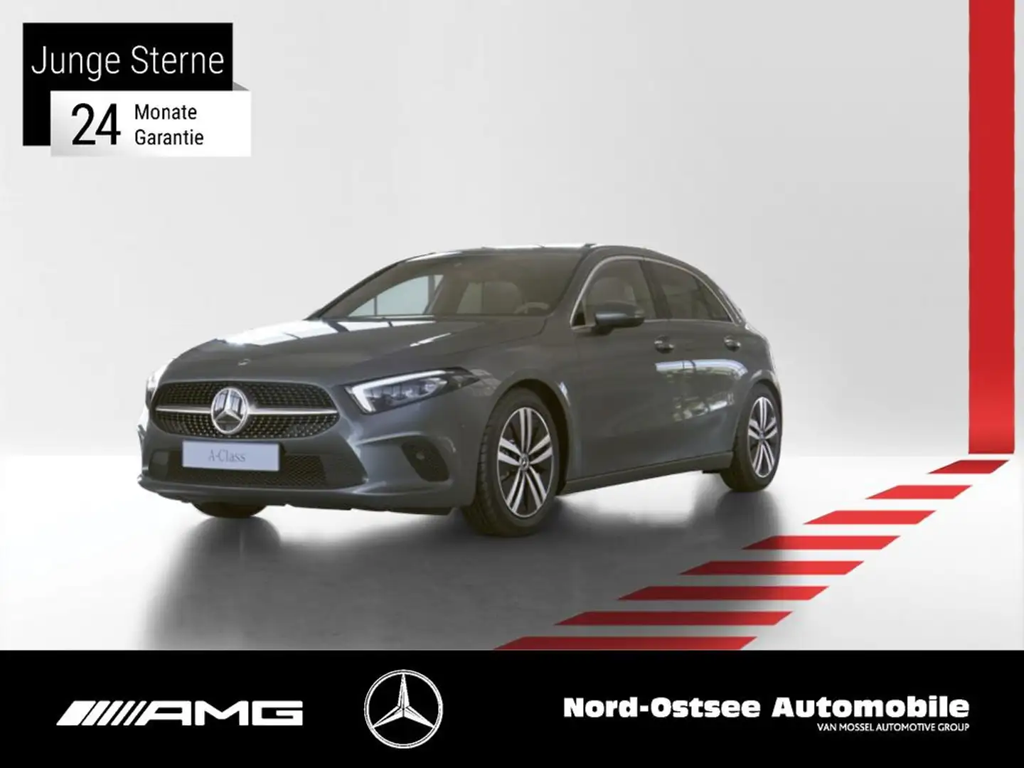 Mercedes-Benz A 250 e PROGRESSIVE MBUX SHZ MULTIBEAM Szary - 1