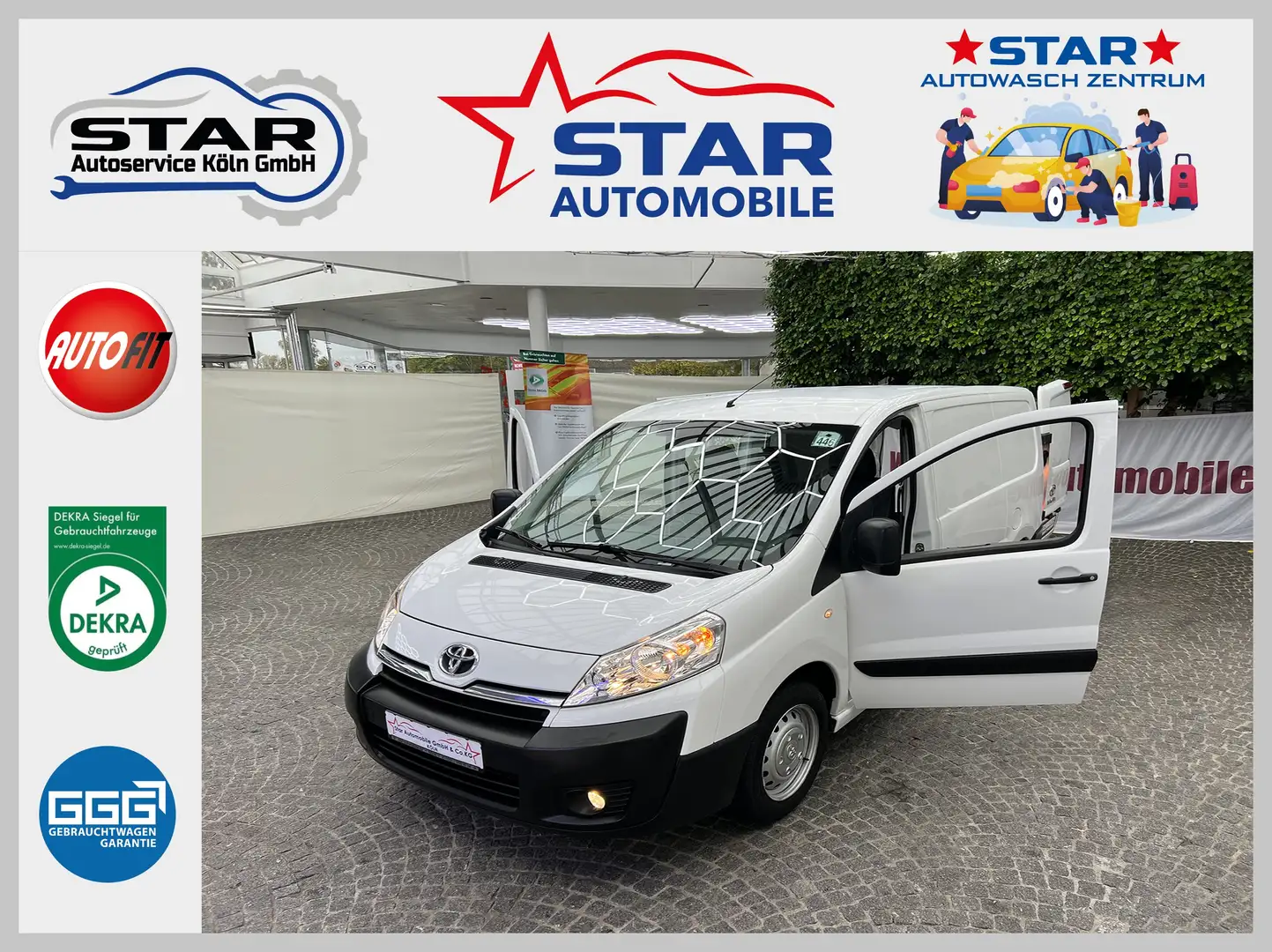 Toyota Proace L1H1-1,6 Ltr.-66kW 16VTurbodiesel KAT*KLIMA Blanc - 1