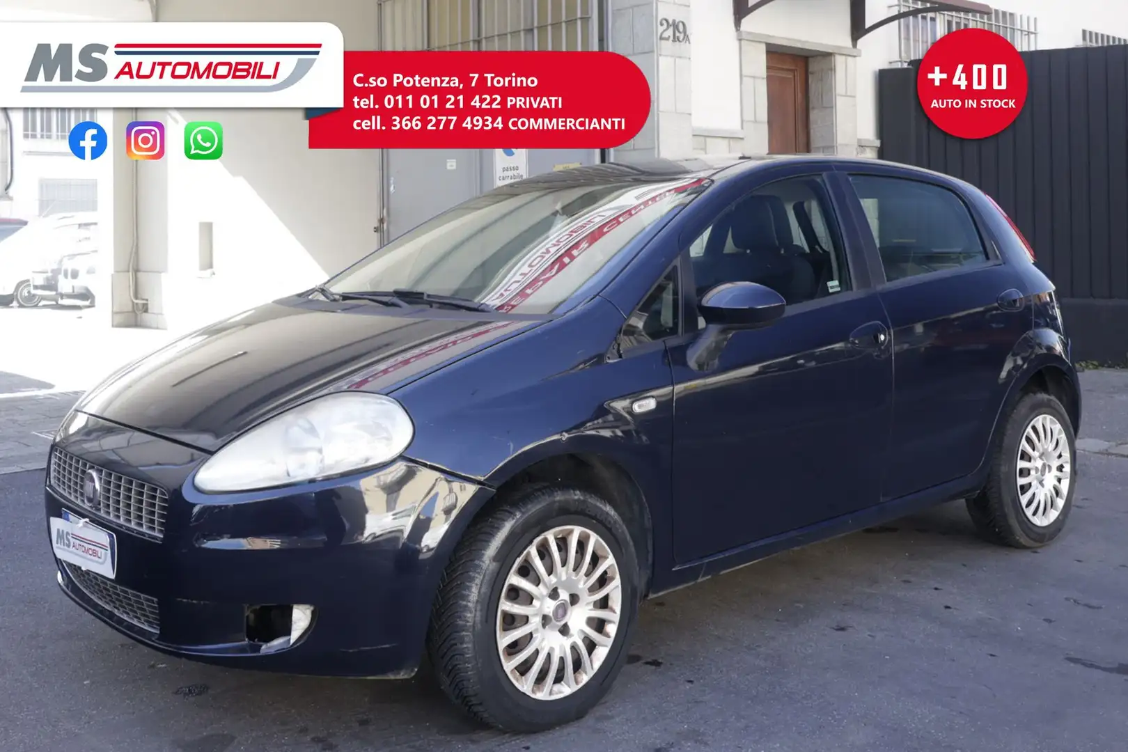Fiat Grande Punto FIAT Grande Punto 1.4 5 porte Active Natural Powe Blu/Azzurro - 1