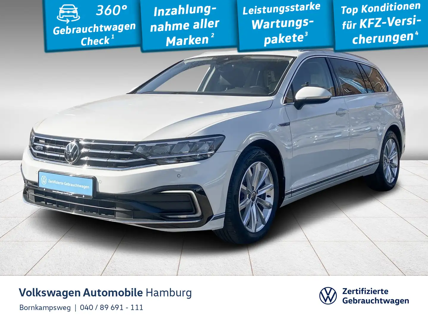 Volkswagen Passat Variant 1.4 TSI Hybrid GTE DSG Navi LED Weiß - 1