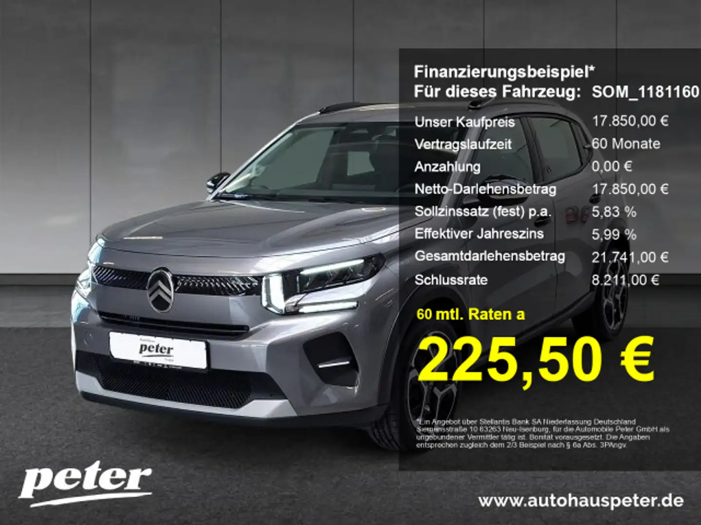 Citroen C3 C3 Turbo 100 Plus +EPH+Klima+DAB+Mirrorscreen+ Grau - 1