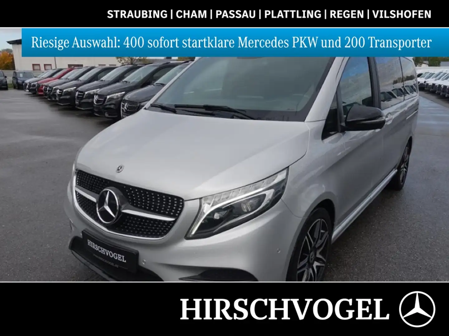 Mercedes-Benz V 300 d EDITION AMG lang 7-Sitzer Distronic+MBUX Silber - 1