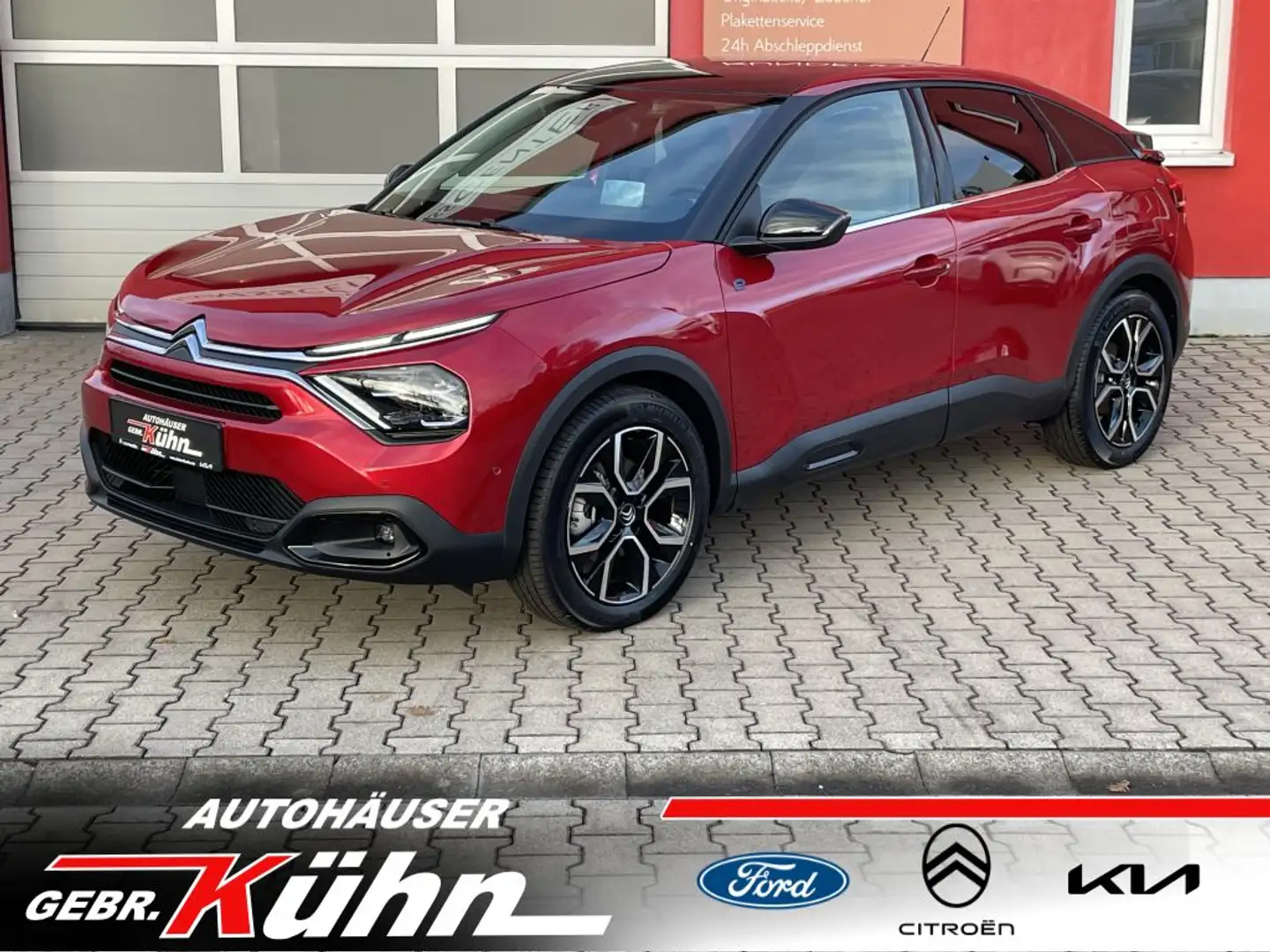 Citroen C4 e-C4 Elektro 136 Shine + GLASDACH, KÄLTEPAKET ! Rot - 1