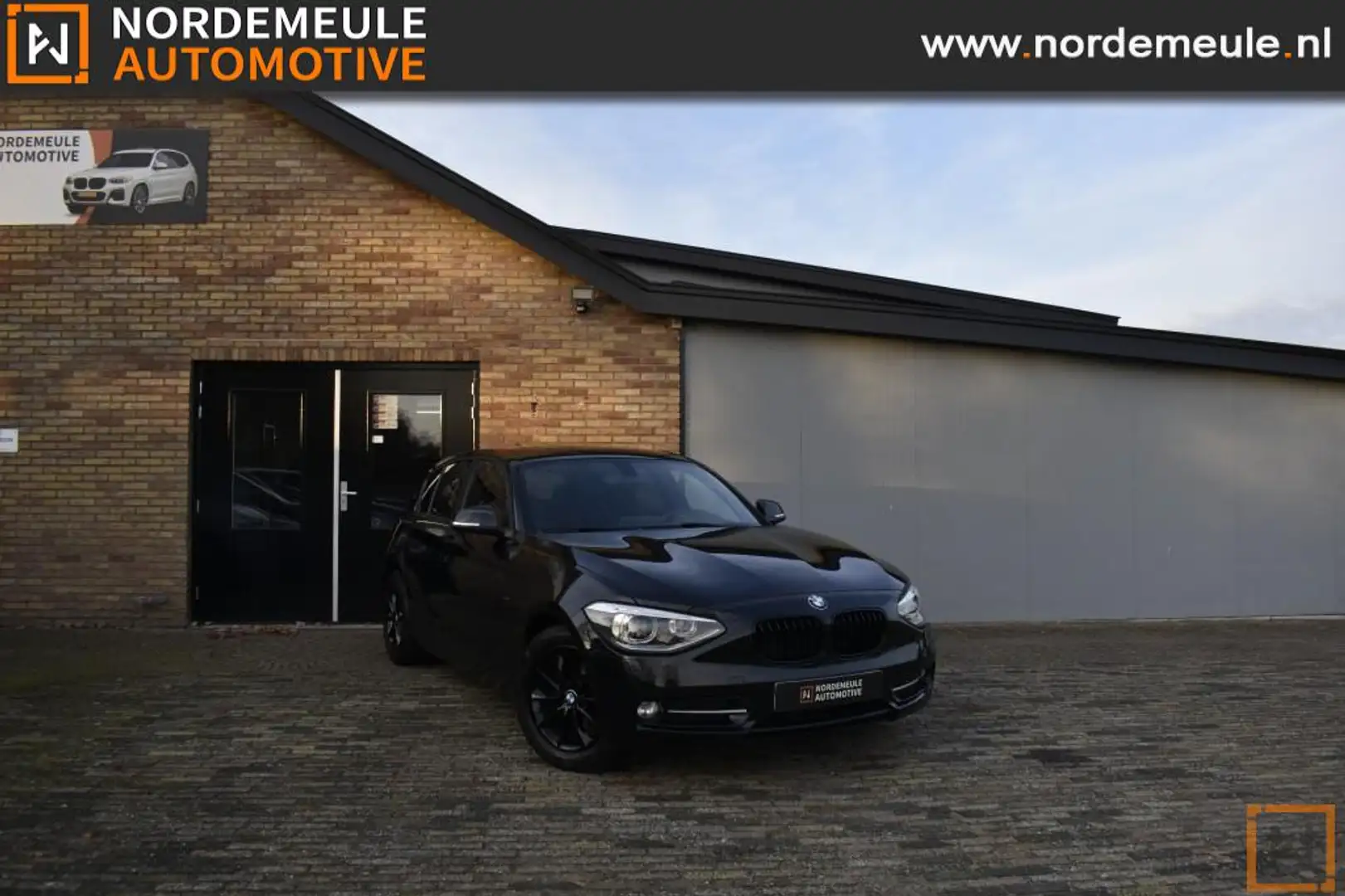 BMW 116 116D M Sport, Xenon, Cruise, Navi Zwart - 1