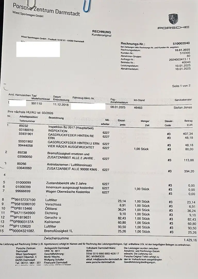 Porsche 991 / 911 Carrera 3.0 Coupe *Unfallfrei`* Schwarz - 2