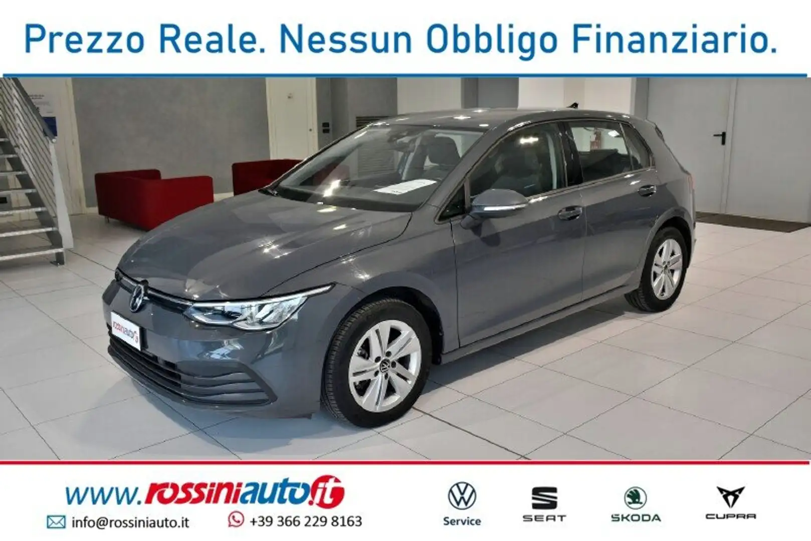 Volkswagen Golf 8 1.5 ETSI 131 CV DSG LIFE + MIRRO PACK E SIDE ASS Grigio - 1
