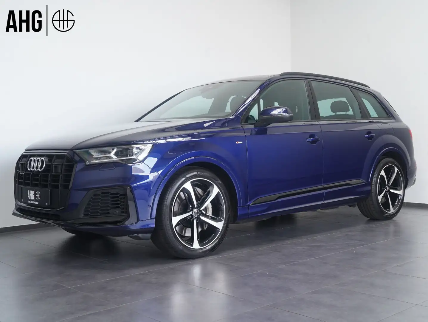 Audi Q7 55 TFSI e quattro S line Sport / Plus BLACK Blau - 1