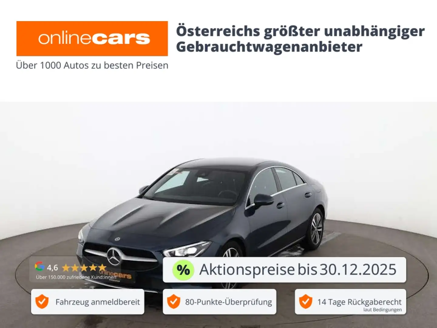 Mercedes-Benz CLA 180 d Progressive Aut LED LEDER NAVI SITZHZG Blau - 1