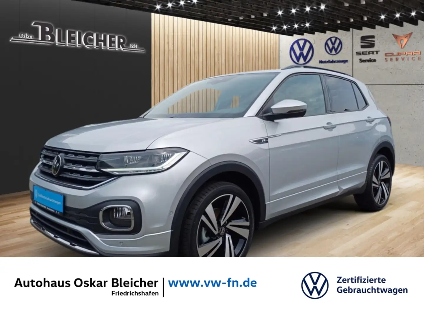 Volkswagen T-Cross Life EU6d R-Line 1.5 l TSI 150PS 7-G-DSG Navi+IQ-D Zilver - 1