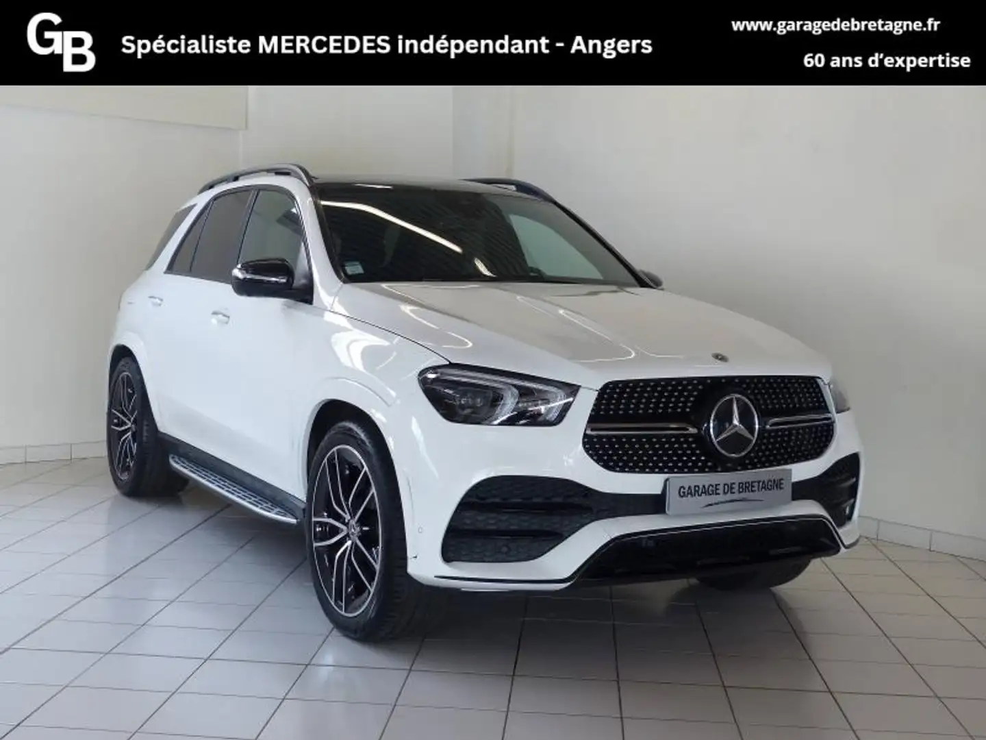 Mercedes-Benz GLE 300 300 d 245ch AMG Line 4Matic 9G-Tronic Blanc - 1
