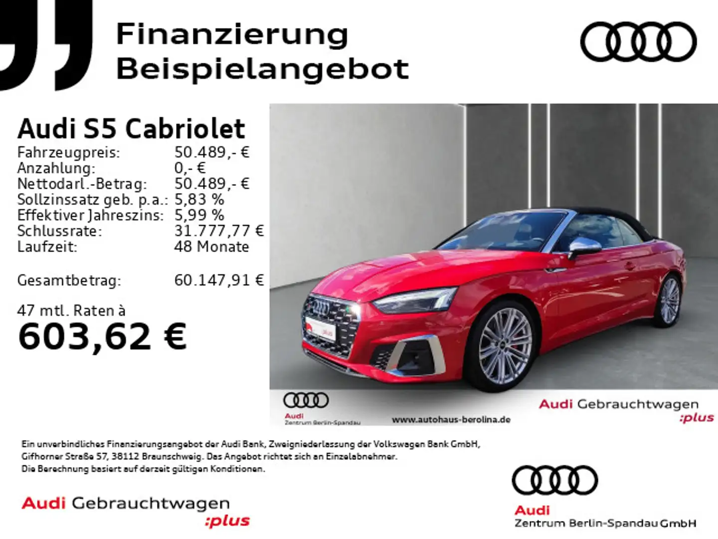 Audi S5 *MATRIX*AHK*HuD*360°*B&O*NAV+* Rot - 1