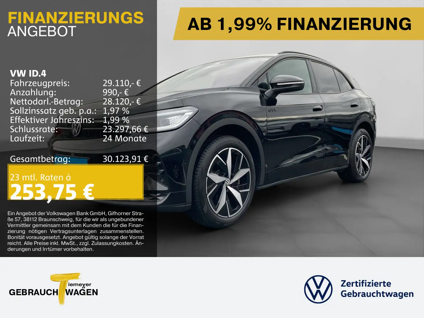 Volkswagen ID.4 GTX NAVI ASSIST KAMERA KEYLESS Schwarz - 1