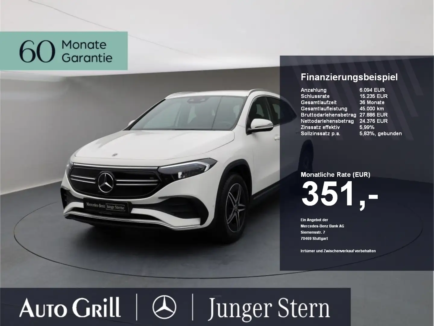 Mercedes-Benz EQA 250 AMG MBUX Advanced Augment Bianco - 1