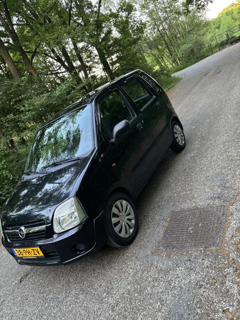 Opel Agila 1.2-16V Essentia Zwart - 2