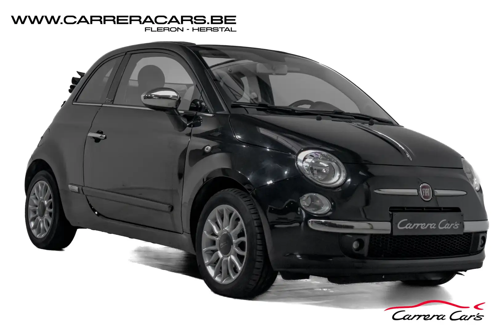 Fiat 500C 1.3 Multijet Lounge|*CABRIO*CLIMATRONIC*GARANTIE*| Negro - 1