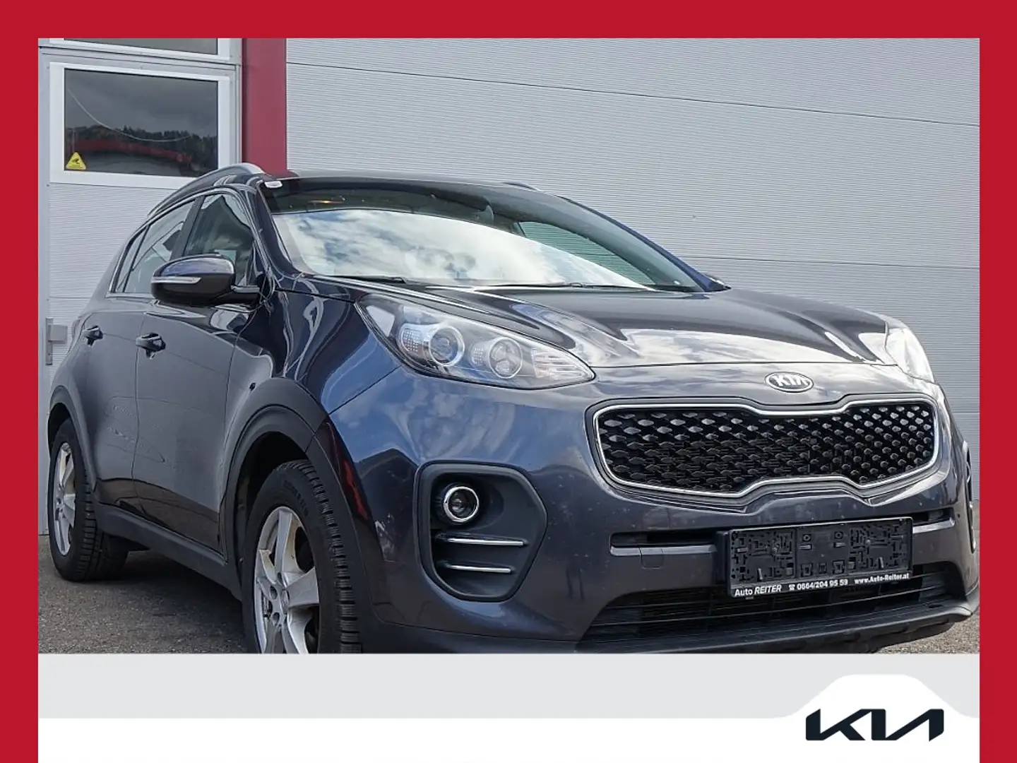 Kia Sportage 1,7 CRDI ISG Silber *NAVI, TEMPOMAT, RFK* Gris - 1