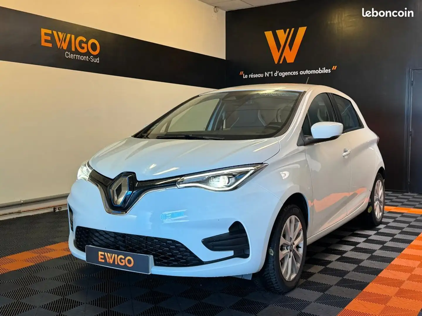 Renault ZOE r110 ze 110ch 52kwh achat-integral charge-normale zen 2eme main Blanco - 1