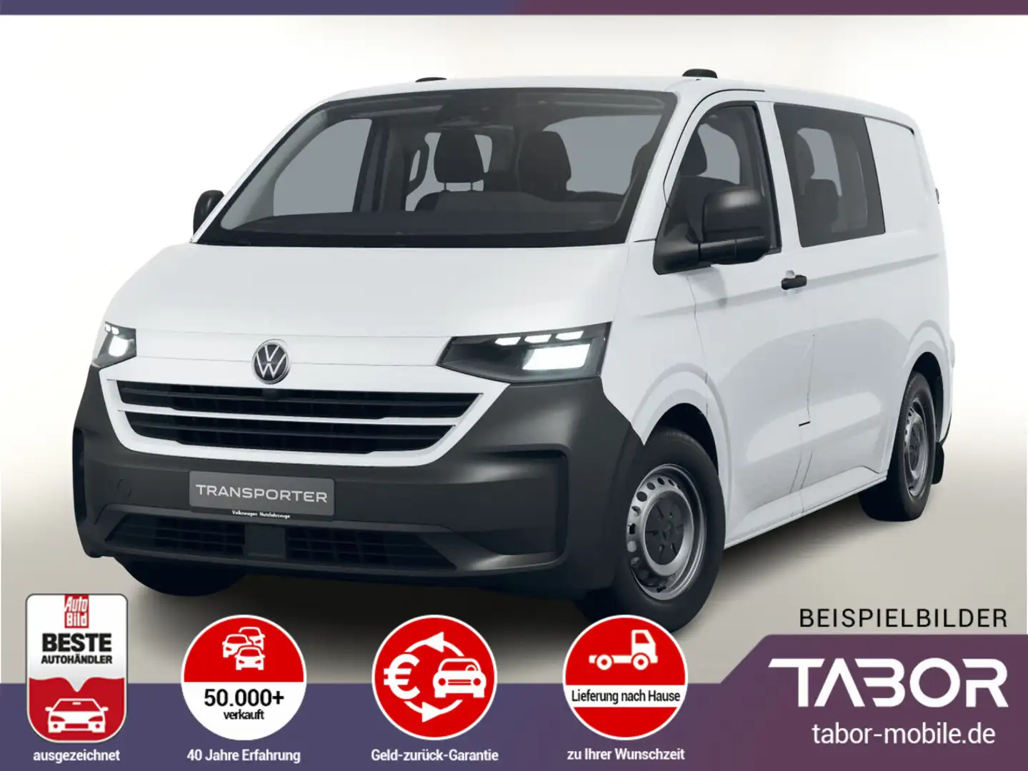 Volkswagen T7 Kastenwagen TDI 150 AT8 Klima LED SHZ 6S Weiß - 1