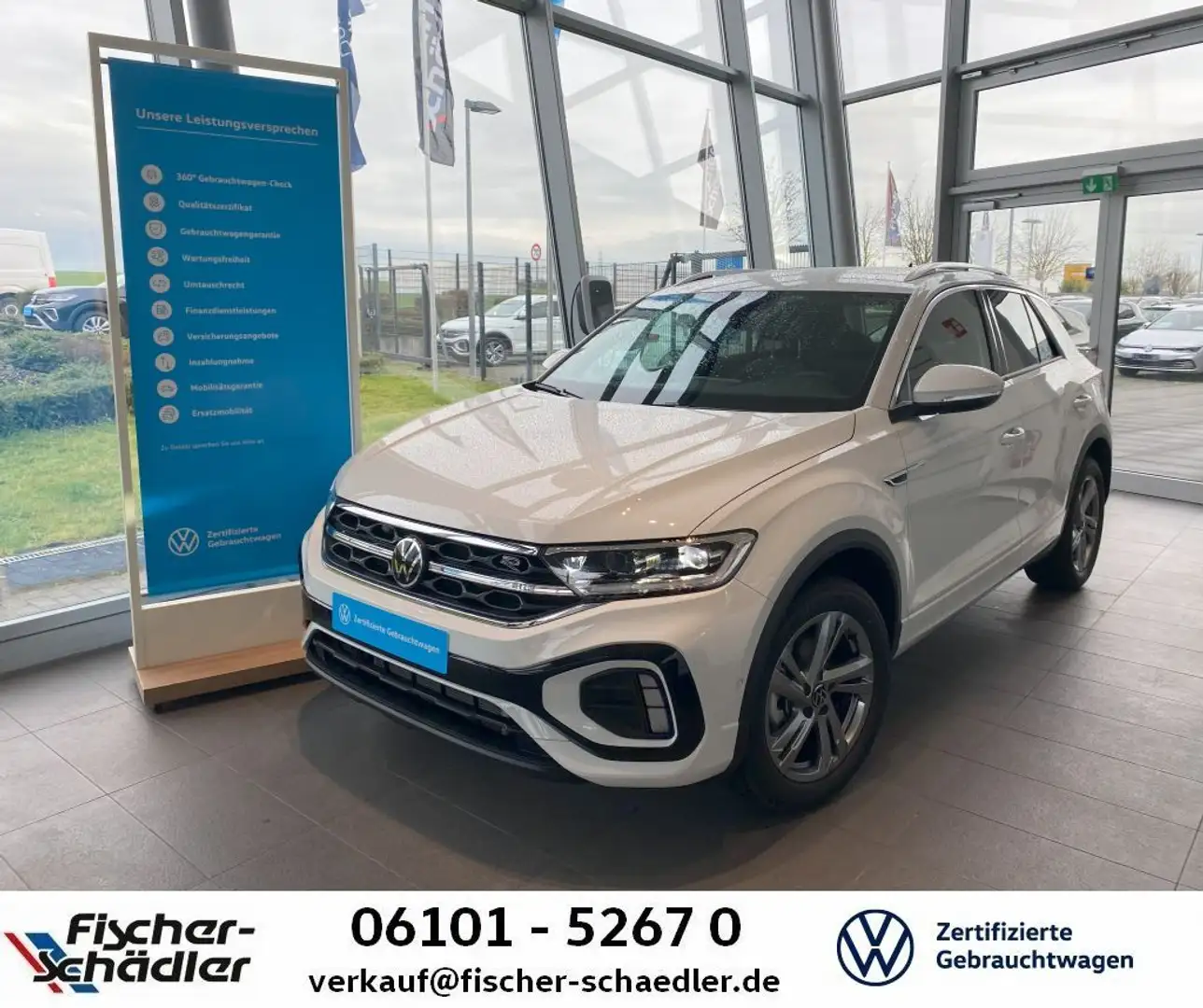 Volkswagen T-Roc T-ROC R-Line 1.5TSI*DSG*RLine*RearView*Dig.PRO*I Weiß - 1