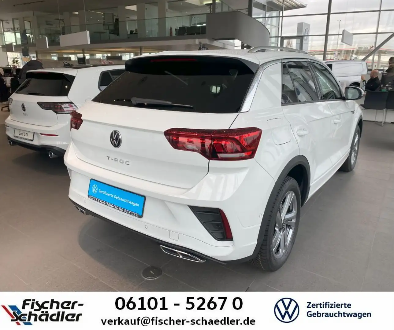Volkswagen T-Roc T-ROC R-Line 1.5TSI*DSG*RLine*RearView*Dig.PRO*I Weiß - 2